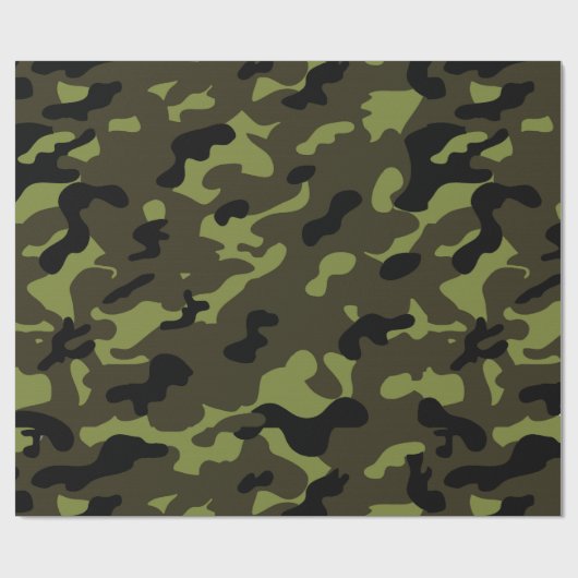 Army Camouflage Pattern Geschenkpapier (Flach)