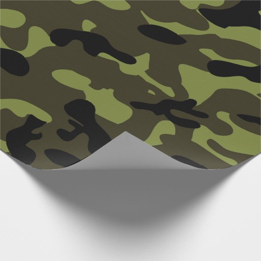 Army Camouflage Pattern Geschenkpapier (Ecke)
