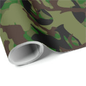 Army Camouflage Pattern Geschenkpapier (Rolleneckpunkt)