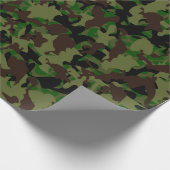 Army Camouflage Pattern Geschenkpapier (Ecke)