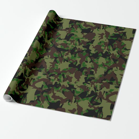 Army Camouflage Pattern Geschenkpapier (Ungerollt)