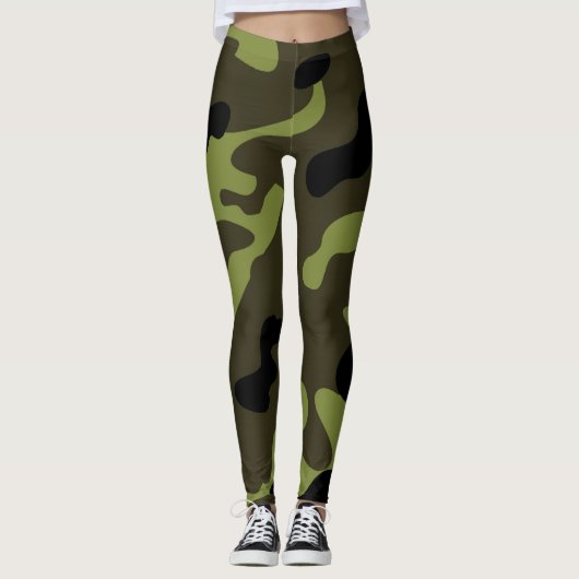 Army Camouflage Pattern Leggings (Vorderseite)