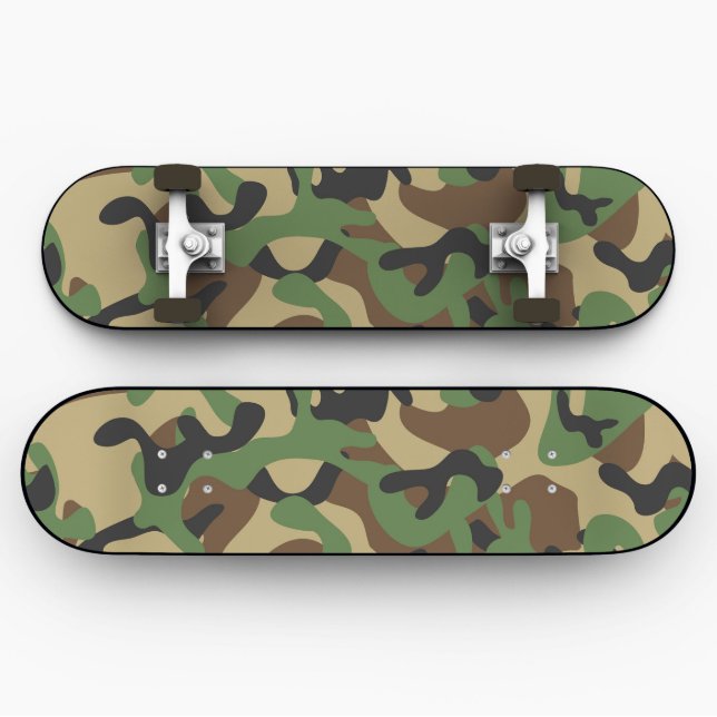 Army Camouflage Skateboard | Camouflage Skateboard