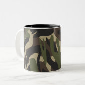 Army Camouflage Zweifarbige Tasse (Vorderseite Links)