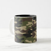 Army Camouflage Zweifarbige Tasse (Vorderseite Links)