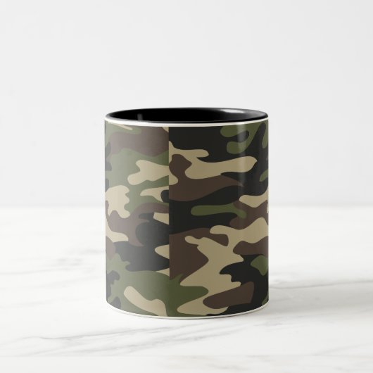 Army Camouflage Zweifarbige Tasse (Mittel)
