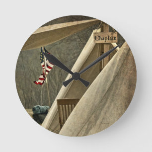 Army Chaplain Runde Wanduhr