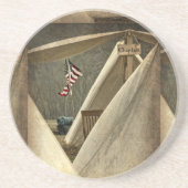 Army Chaplain Sandstein Untersetzer (Vorne)