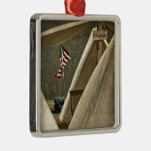 Army Chaplain Silbernes Ornament (Rechts)