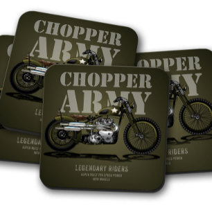 Army Chopper Bike Untersetzer Motorrad-Untersetz