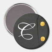 ARMY Class A Uniform Dress Monogram Initial Magnet (Vorderseite/Rückseite)