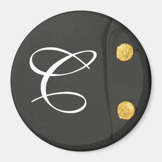 ARMY Class A Uniform Dress Monogram Initial Magnet (Vorne)