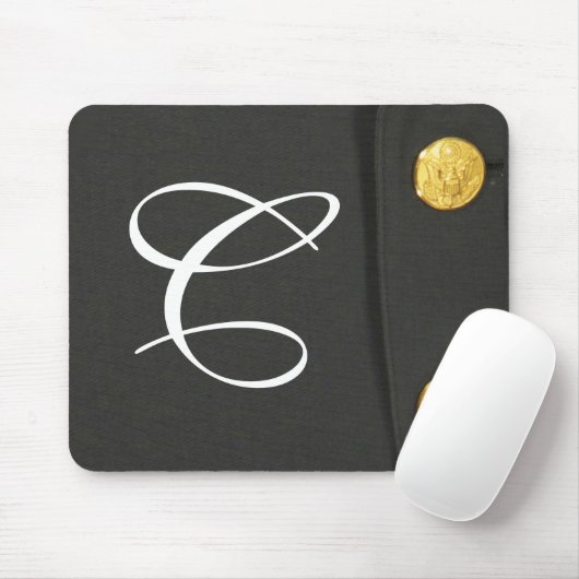 ARMY Class A Uniform Monogram Initial Mouse Pad Mousepad (Mit Mouse)
