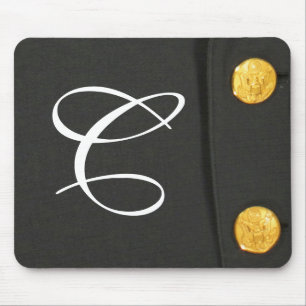 ARMY Class A Uniform Monogram Initial Mouse Pad Mousepad