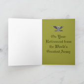 Army Colonel Retirement Card Karte (Innenseite)