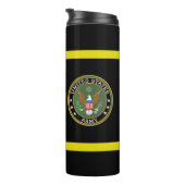Army colors Plus Army seal - Personalize Thermosbecher (Nach rechts gedreht)