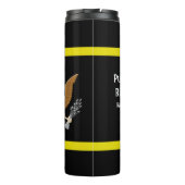 Army colors Plus Defense emblem - Personalize Thermosbecher (Rückseite)