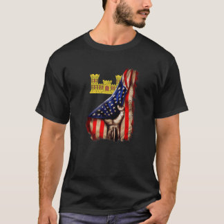 Army Corps of Engineers "Essayons" Zweig Amerikani T-Shirt