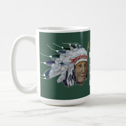 Army CWO-3 Indianeroberhaupt-Tasse Kaffeetasse (Links)
