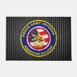 Army Cyber Corps Veteran Fußmatte