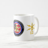 Army Cyber Corps Veteran Kaffeetasse (VorderseiteRechts)