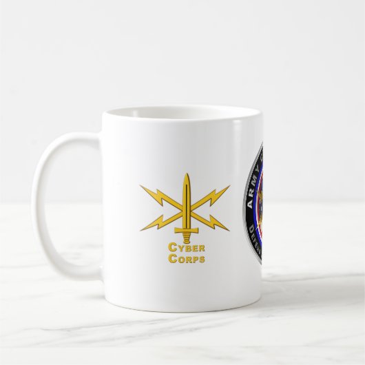 Army Cyber Corps Veteran Kaffeetasse (Links)