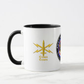 Army Cyber Corps Veteran Tasse (Links)