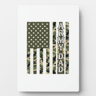 Army Dad Camo Amerikanische Flagge Vintage-Shirt D Fotoplatte