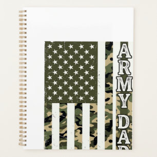 Army Dad Camo Amerikanische Flagge Vintage-Shirt D Planer