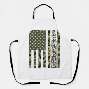 Army Dad Camo Amerikanische Flagge Vintage-Shirt D Schürze