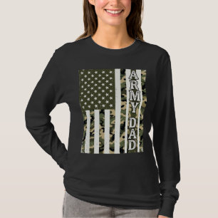 Army Dad Camo Amerikanische Flagge Vintage-Shirt D T-Shirt