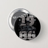 Army Dad Vater Militär Vatertag Apache Helikopter Button (Vorne & Hinten)