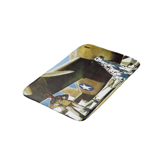 Army Dog Badematte (Schrägansicht)