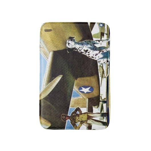 Army Dog Badematte (Vorderseite Vertikal)