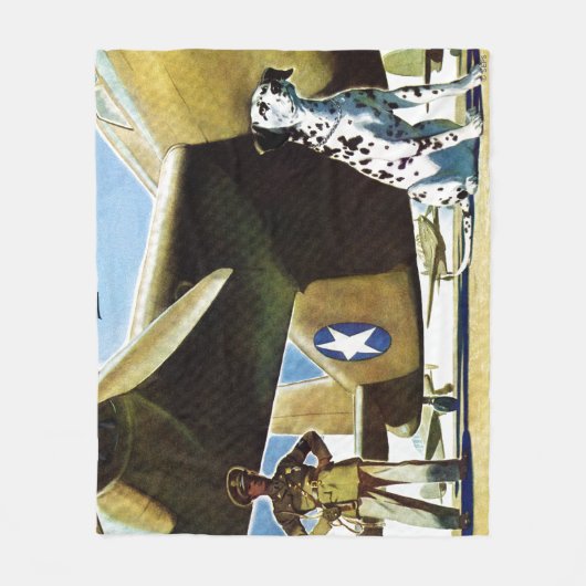 Army Dog Fleecedecke (Vorderseite)