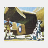 Army Dog Fleecedecke (Vorderseite (Horizontal))