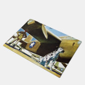 Army Dog Fußmatte (Schrägansicht)