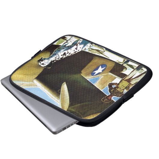 Army Dog Laptopschutzhülle (Vorne Knopf)