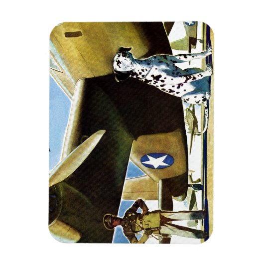 Army Dog Magnet (Vertikal)