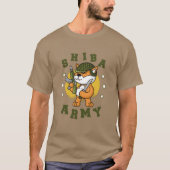 Army Dog Shiba Inu T-Shirt (Vorderseite)