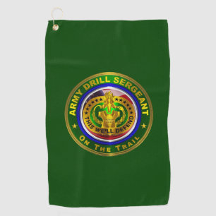 Army Drill Sergeant  Golfhandtuch