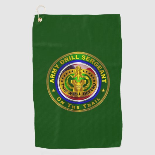Army Drill Sergeant  Golfhandtuch (Vorderseite)