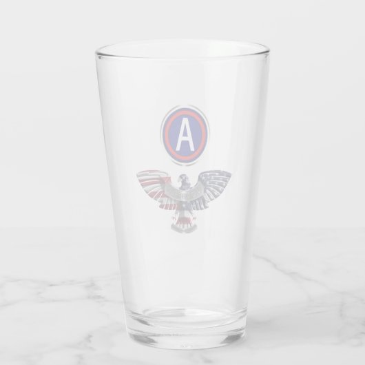 Army Eagle mit Patch Glass Tumbler (Rückseite)