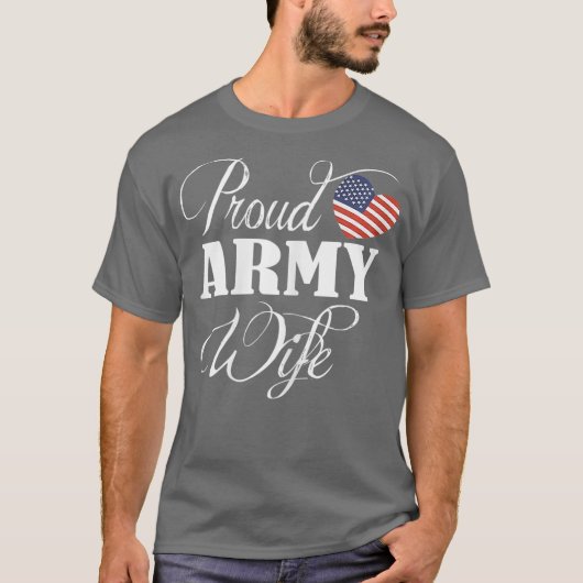 Army Ehefrau Shirt - Proud Army Ehefrau T Shirt Da (Vorderseite)