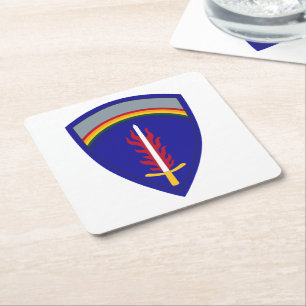 Army Europa USAREUR Insigne Rechteckiger Pappuntersetzer
