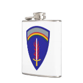 Army Europe USAREUR Insignia Flachmann (Links)