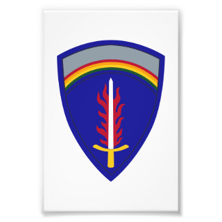 Army Europe USAREUR Insignia Fotodruck