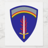 Army Europe USAREUR Insignia Weinetikett (Einzelnes Label)