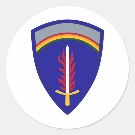Army Europe USAREUR Runder Aufkleber (Vorderseite)