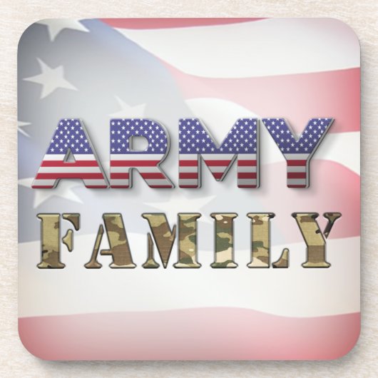 Army Family Getränkeuntersetzer (Vorderseite)